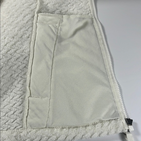 Free2B Women's Off White Fleece Jacket Full Zip Front Pockets Sz M - Picture 10 of 11
